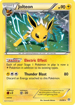Jolteon 026/98 - Reverse Holofoil XY Ancient Origins - Holo Rare