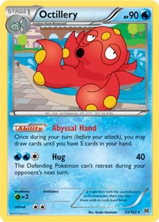Octillery 033/162 - Reverse Holofoil XY BREAKthrough - Holo Rare