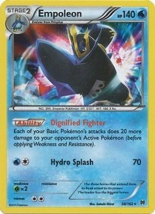 Empoleon 038/162 - Reverse Holofoil XY BREAKthrough - Holo Rare
