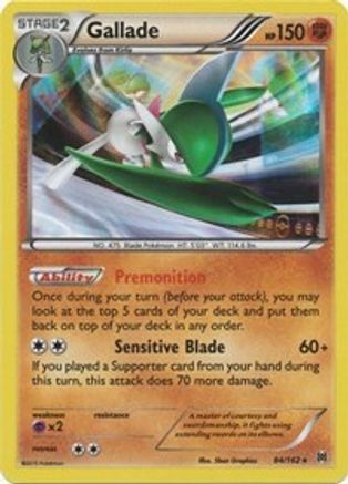 Gallade 084/162 - Reverse Holofoil XY BREAKthrough - Holo Rare