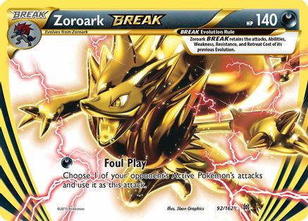 Zoroark BREAK 092/162 - Holofoil XY BREAKthrough - Rare BREAK