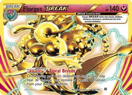 Florges BREAK 104/162 - Holofoil XY BREAKthrough - Rare BREAK