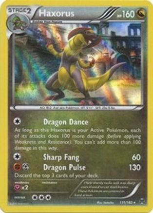 Haxorus 111/162 - Reverse Holofoil XY BREAKthrough - Holo Rare