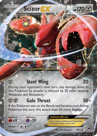 Scizor EX 076/122 - Holofoil XY BREAKpoint - Ultra Rare