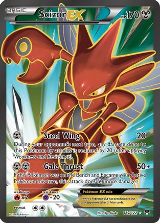 Scizor EX (Full Art) 119/122 - Holofoil XY BREAKpoint - Ultra Rare