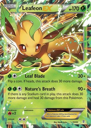 Leafeon EX 010/83 - Holofoil Generations - Ultra Rare