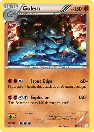 Golem 045/83 - Holofoil Generations - Holo Rare
