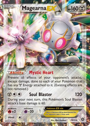 Magearna EX 075/114 - Holofoil XY Steam Siege - Ultra Rare