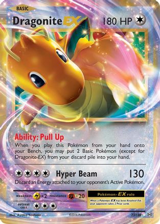 Dragonite EX 072/108 - Holofoil XY Evolutions - Ultra Rare