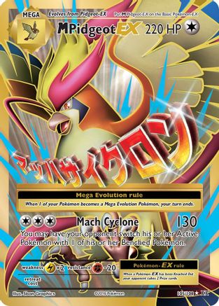 M Pidgeot EX (Full Art) 105/108 - Holofoil XY Evolutions - Ultra Rare
