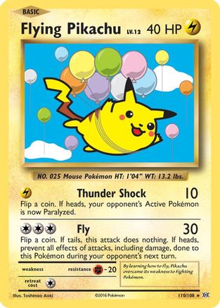 Flying Pikachu 110/108 XY Evolutions - Secret Rare