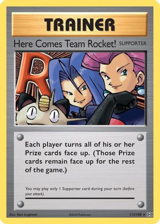 Here Comes Team Rocket! 113/108 XY Evolutions - Secret Rare