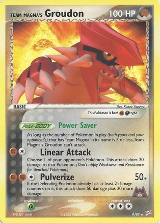 Team Magma's Groudon 009/095 Deck Exclusives - Rare