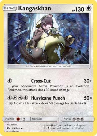 Kangaskhan 099/149 - Holofoil SM Base Set - Holo Rare