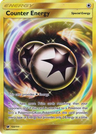 Counter Energy (Secret) 122/111 - Holofoil SM Crimson Invasion - Secret Rare