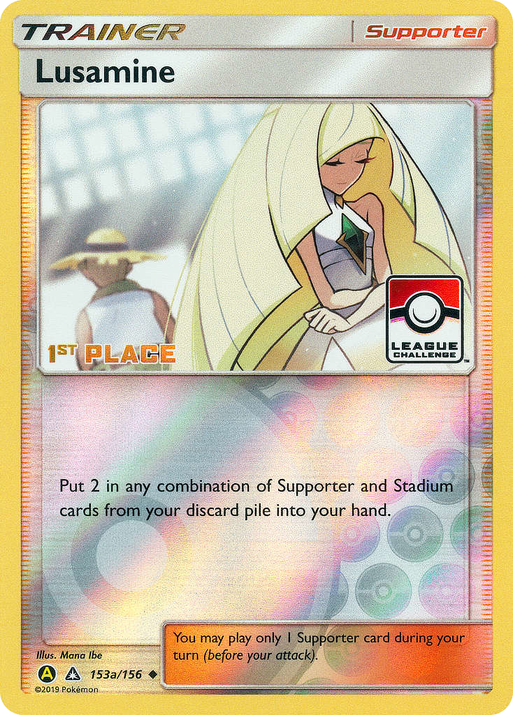Lusamine 153a - Reverse Holofoil Ultra Prism - Rare Ultra