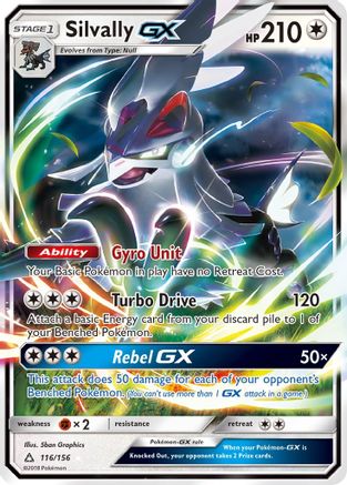 Silvally GX 116/156 - Holofoil SM Ultra Prism - Ultra Rare