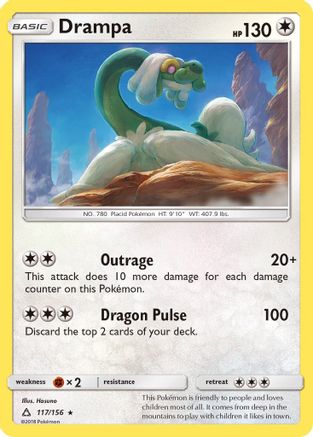 Drampa 117 - Holofoil SM Ultra Prism - Holo Rare