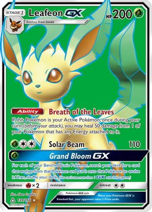 Leafeon GX (Full Art) 139 - Holofoil SM Ultra Prism - Ultra Rare