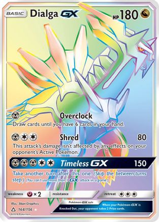 Dialga GX (Secret Rare) 164 - Holofoil SM Ultra Prism - Secret Rare