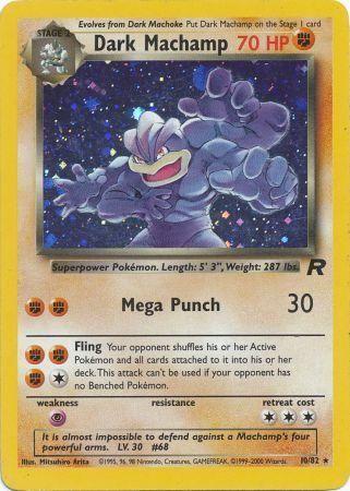 Dark Machamp (10) 010/82 - Unlimited Holofoil Team Rocket - Holo Rare