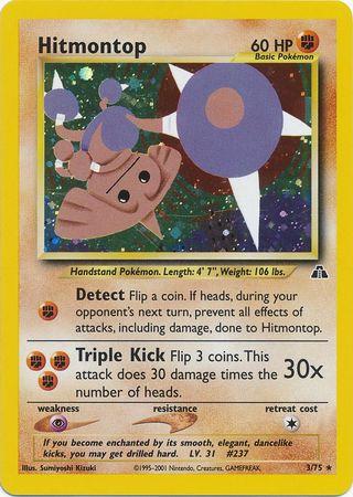 Hitmontop (3) 003/75 - Unlimited Holofoil Neo Discovery - Holo Rare