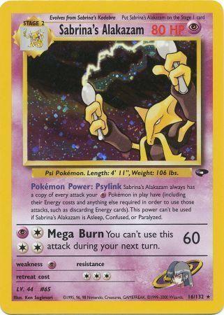 Sabrina's Alakazam 016/132 - Unlimited Holofoil Gym Challenge - Holo Rare