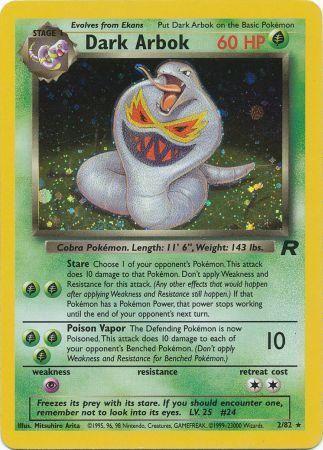 Dark Arbok (2) 002/82 - Unlimited Holofoil Team Rocket - Holo Rare