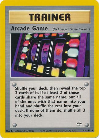 Arcade Game (Goldenrod Game Corner) 083/111 - Unlimited Neo Genesis - Rare