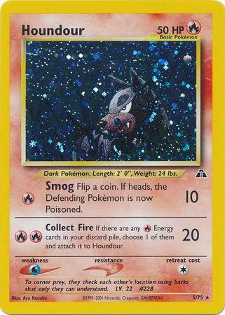 Houndour (5) 005/75 - Unlimited Holofoil Neo Discovery - Holo Rare