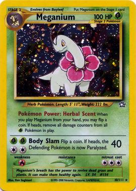 Meganium (10) 010/111 - Unlimited Holofoil Neo Genesis - Holo Rare