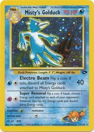 Misty's Golduck 012/132 - Unlimited Holofoil Gym Challenge - Holo Rare