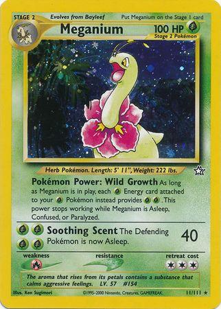 Meganium (11) 011/111 - Unlimited Holofoil Neo Genesis - Holo Rare
