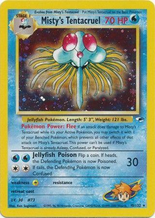 Misty's Tentacruel 010/132 - Unlimited Holofoil Gym Heroes - Holo Rare
