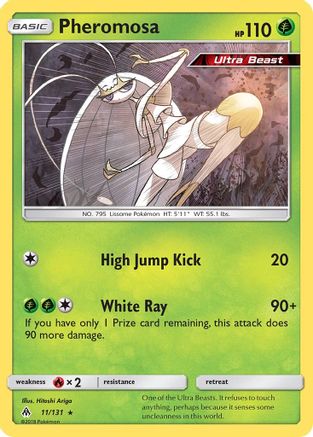 Pheromosa 011/131 - Reverse Holofoil SM Forbidden Light - Holo Rare
