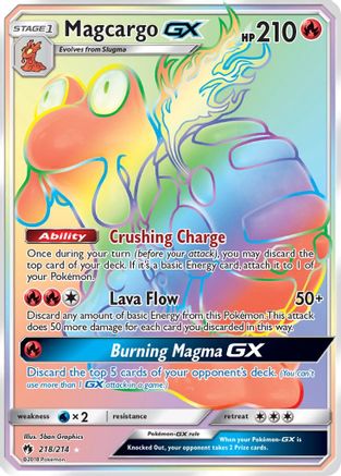 Magcargo GX (Secret) 218 - Holofoil SM Lost Thunder - Secret Rare