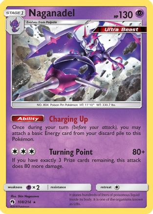 Naganadel 108/214 - Holofoil SM Lost Thunder - Holo Rare