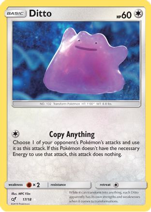 Ditto 017/18 - Holofoil Detective Pikachu - Holo Rare