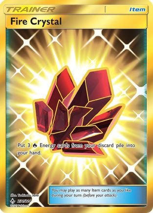 Fire Crystal (Secret) 231 - Holofoil SM Unbroken Bonds - Secret Rare