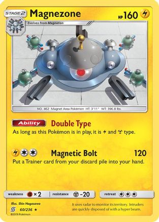 Magnezone 060/236 - Reverse Holofoil SM Unified Minds - Holo Rare