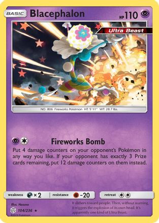 Blacephalon 104/236 - Holofoil SM Cosmic Eclipse - Holo Rare