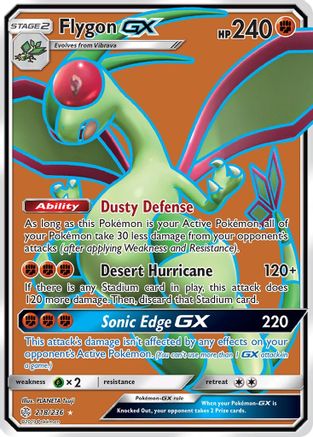 Flygon GX (Full Art) 218/236 - Holofoil SM Cosmic Eclipse - Ultra Rare