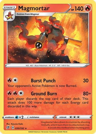 Magmortar 030/192 SWSH02 Rebel Clash - Rare
