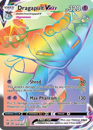 Dragapult VMAX (Secret) 197/192 - Holofoil SWSH02 Rebel Clash - Secret Rare