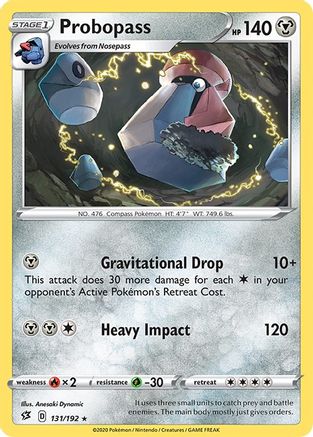 Probopass 131/192 - Reverse Holofoil SWSH02 Rebel Clash - Rare