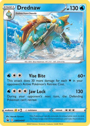 Drednaw SWSH047 - Holofoil SWSH Sword & Shield Promo Cards - Promo