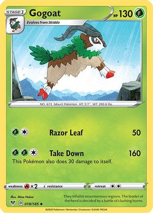 Gogoat 018/185 SWSH04 Vivid Voltage - Uncommon
