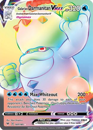 Galarian Darmanitan VMAX (Secret) 187/185 - Holofoil SWSH04 Vivid Voltage - Secret Rare