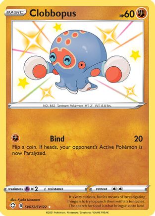 Clobbopus SV072/SV122 - Holofoil Shining Fates Shiny Vault - Shiny Holo Rare