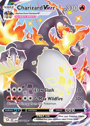 Charizard VMAX SV107/SV122 - Holofoil Shining Fates Shiny Vault - Shiny Holo Rare
